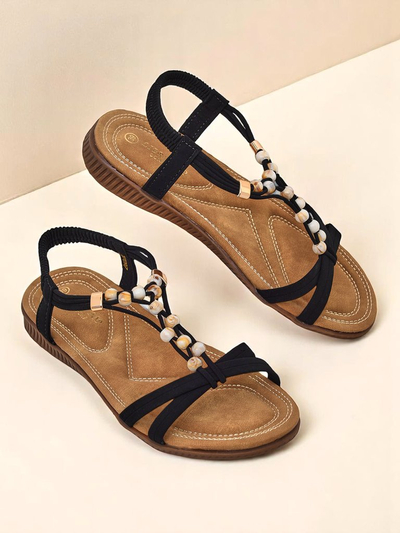 Royalfashion Women’s sandals with Imen embellishments