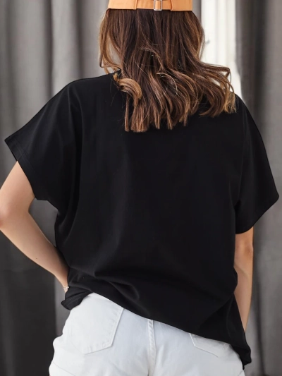 Royalfashion Женская хлопковая футболка Много сердец