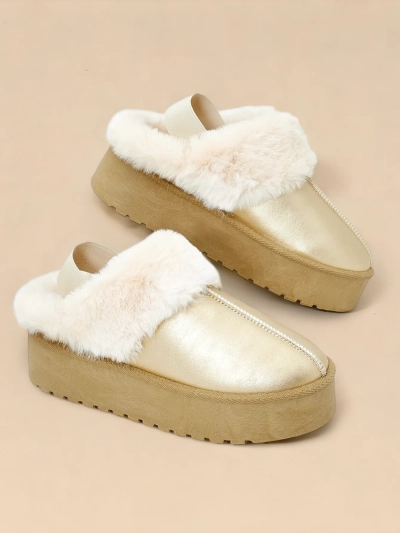 Royalfashion Short ankle boots without heel in snow boots style for women Ebiz