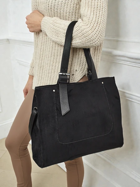 Women's shopper bag eco suede Daverna