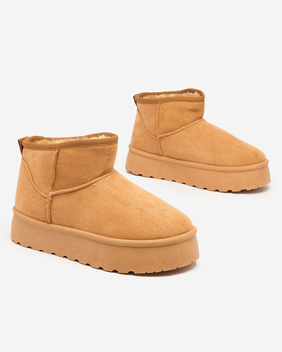 Royalfashion Brown women's platform snow boots Ersinella