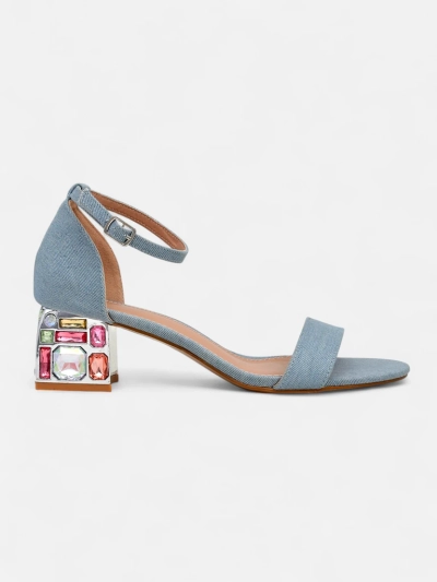 Royalfashion Women's sandals with decorative heels Ballou