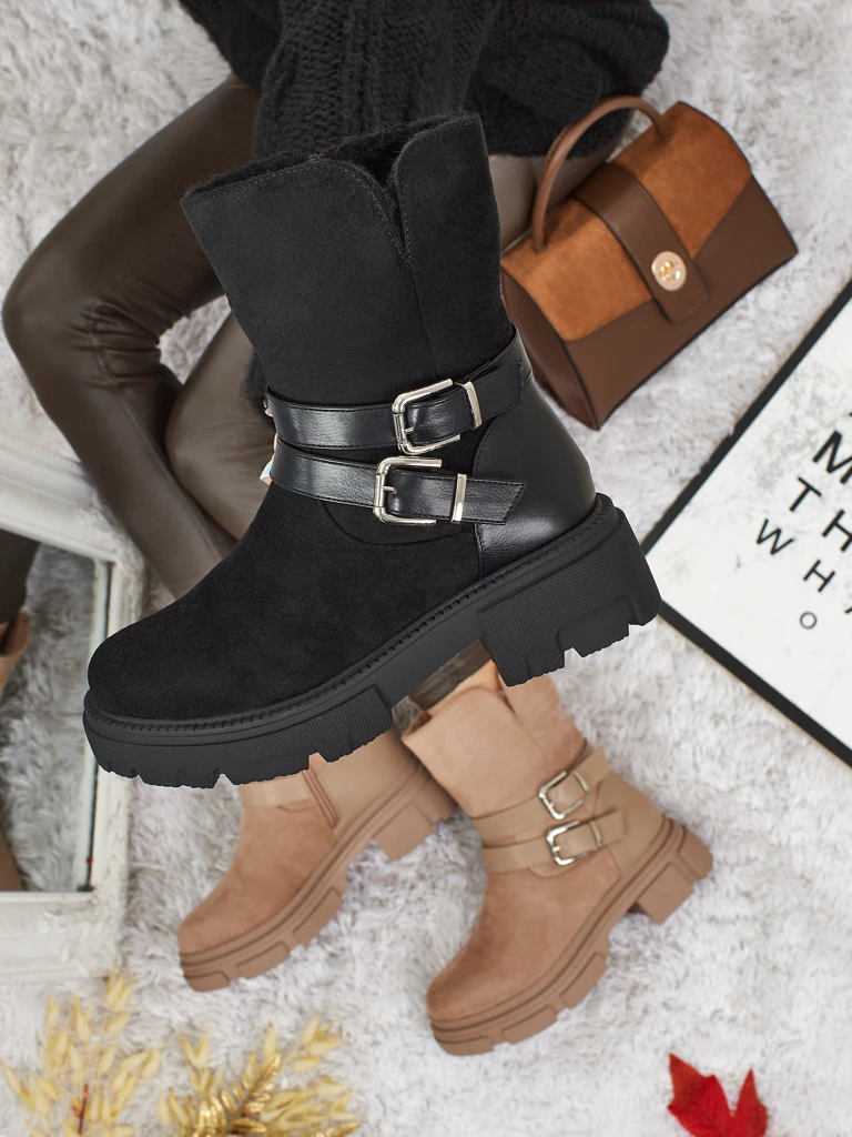 Women's High Eco Suede Ankle Boots Callire