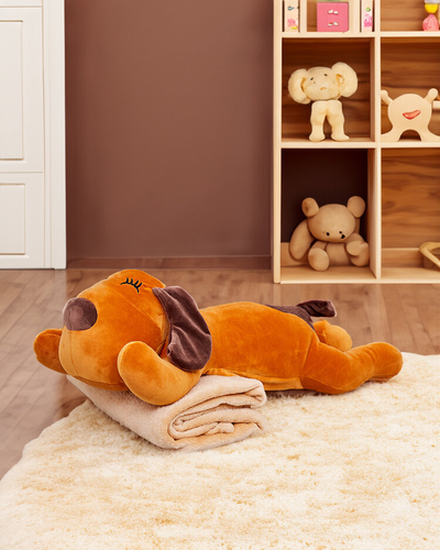 Royalfashion Plush Toy with Blanket