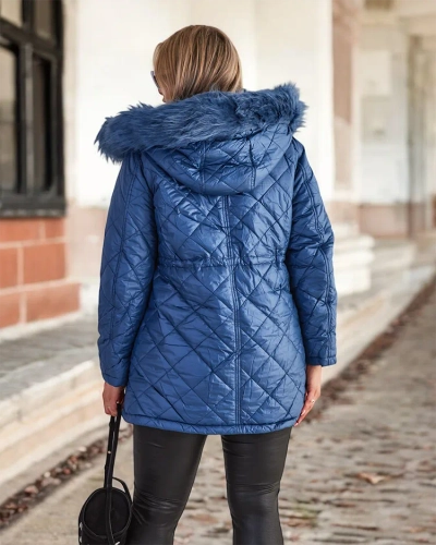 Royalfashion Women's quilted jacket in blue