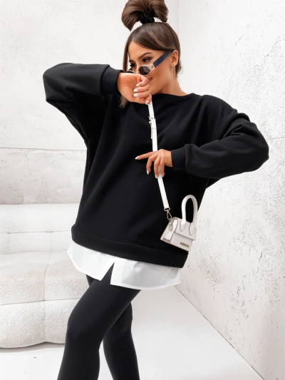 Женский хлопковый свитшот Royalfashion с отстегивающейся нижней частью
