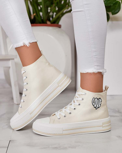 Royalfashion Women's sporty sneakers with print