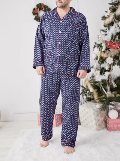 Royalfashion Menns sengedrakt med trykk