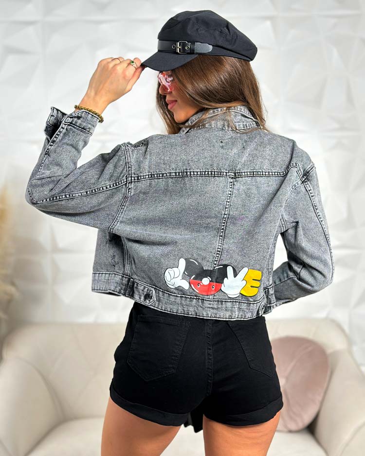 Royalfashion Женская джинсовая куртка с надписью