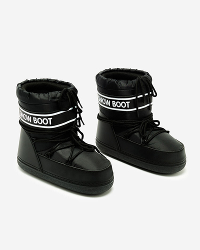 Royalfashion Black women's snow boots with welt Soblesia