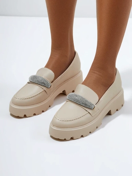 Женские мокасины Royalfashion с цирконами Emerne