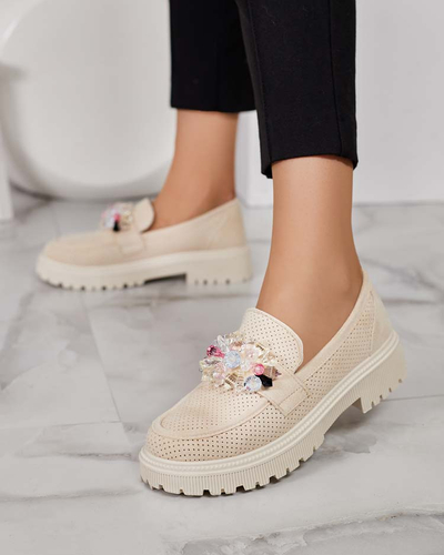 Royalfashion Naiste mokassinad värviliste helmedega Karonia