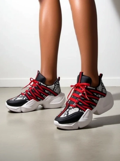 Женские спортивные кроссовки Royalfashion на толстой подошве Ivvert