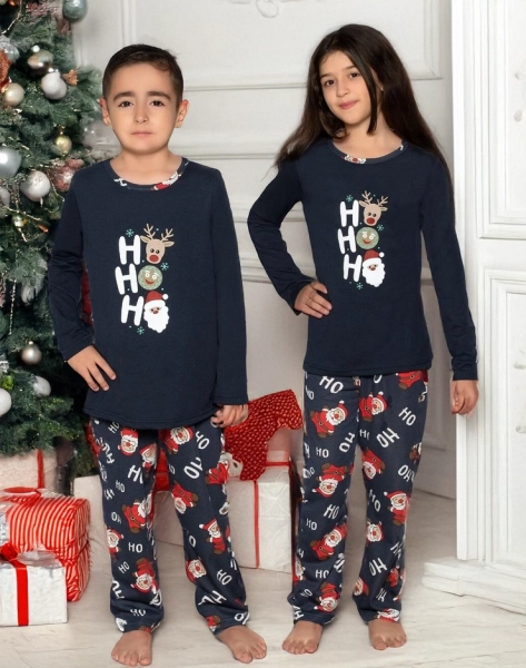 Royalfashion Krystmas children's pajamas mit trykk