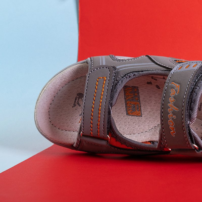 Gray boys 'Monekin velcro sandals - Footwear
