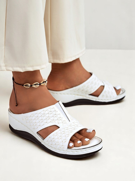 Royalfashion Women's Platform Flip-Flops Nova Step