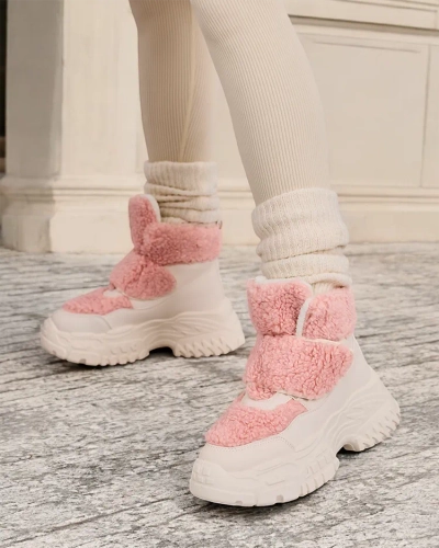 Royalfashion Women's snow boots with sheepskin Segulla