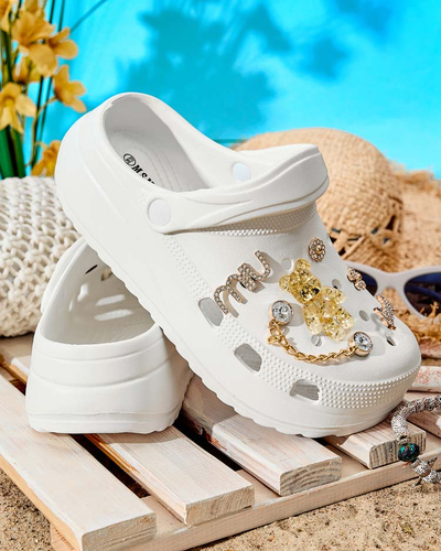 Royalfashion Naiste Fescas-ornamentidega kummist flip-flopid