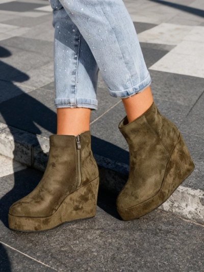 Royalfashion Kvinnor wedge ankelskor Sieffa