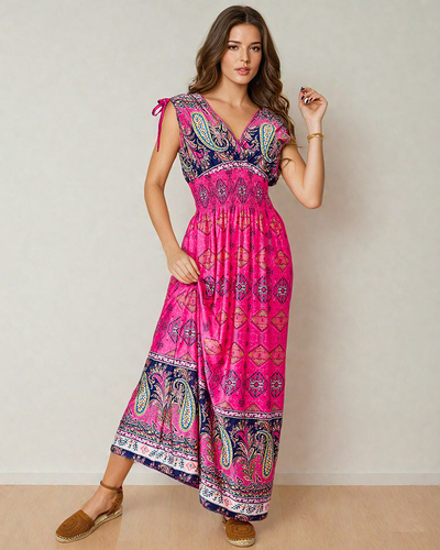 Royalfashion Naiste trükitud midi-kleit