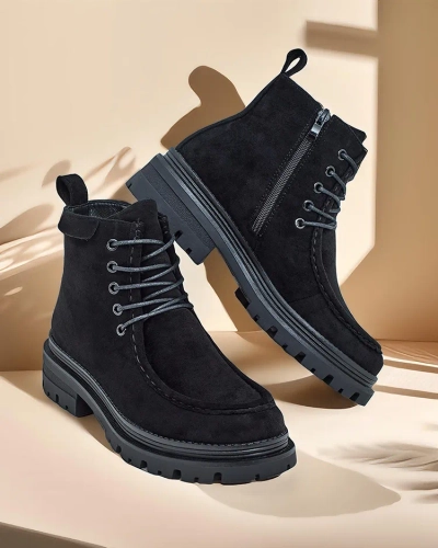 Royalfashion Women's lace-up ankle boots Rullose