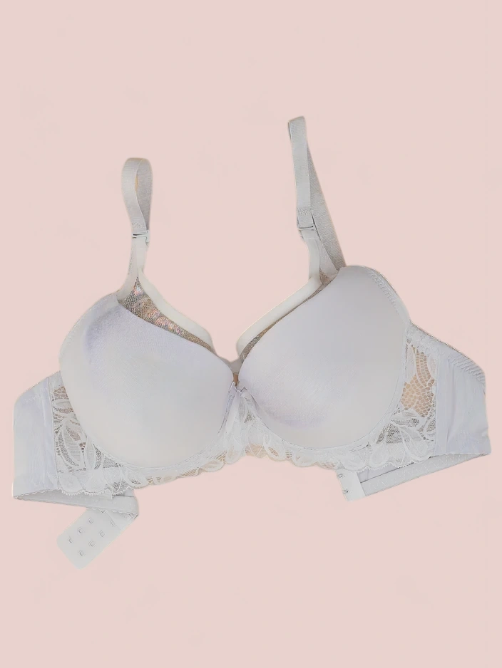 Royalfashion Women's padded bra with mesh