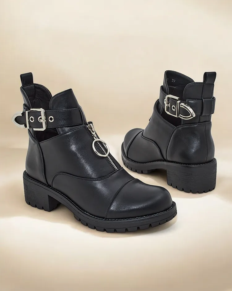 Royalfashion Women's ankle boots worker type Komoves