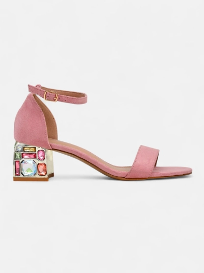 Royalfashion Women's sandals with decorative heel Ballou