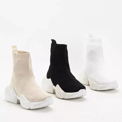 OUTLET Gohi Women's White High Trainers - Footwear