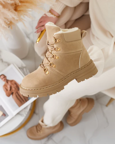 Royalfashion Light brown women's trappers Develier