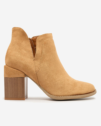 Royalfashion Camel женские сапоги на шпильке Ricteas