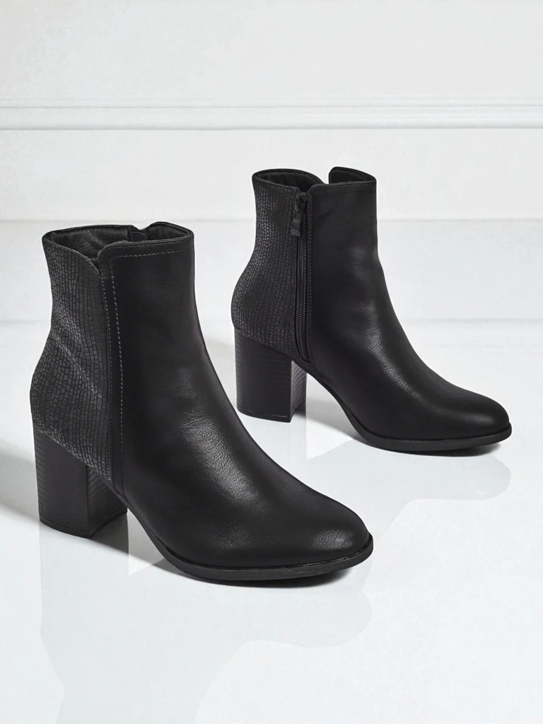 Royalfashion Women's ankle boots on a post Abinom