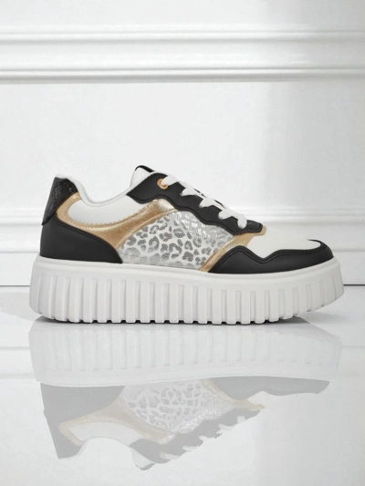 Royalfashion Callista naiste platvormiga tossud, must öko-nahk, suurus 40