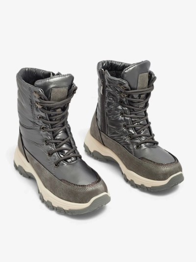 Naiste poolsaapad Aurora Hõbedased Ökoloogilised Vabaaja Talvesaapad