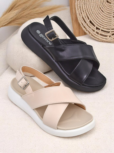 Royalfashion Naiste paksu tallaga sandaalid Riva Star