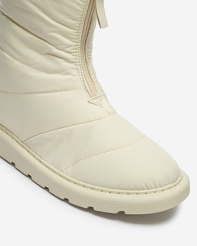 Beige women's shoes a'la snow boots Tirigga- Footwear