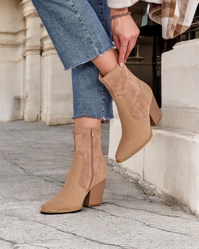 Royalfashion Kvinni Nonan's eco-suede ankul snoxir up a post Gris