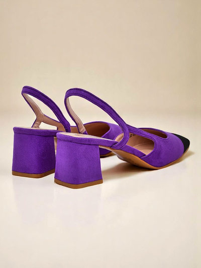 Royalfashion Женские туфли-лодочки на низком каблуке с декоративным носком Eleganzo