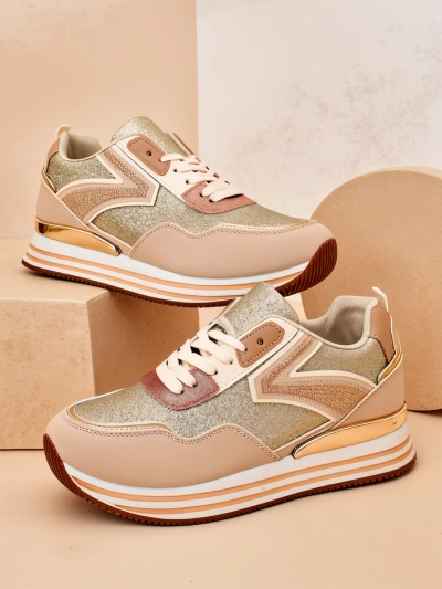 Royalfashion Women's sneakers with glitter Borovis
