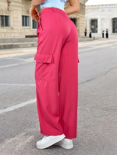 Royalfashion Women's wide pants with pockets