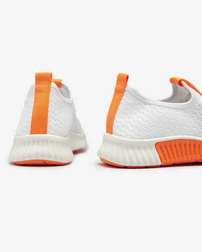 Valged naiste spordijalatsid oranži sisekattega Kedeti - Jalatsid