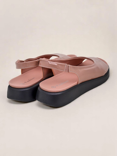 Royalfashion Women's Luna Shines Thick Sole Sandals