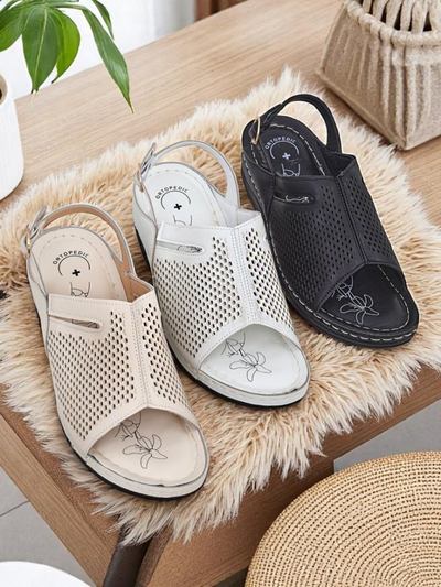 Royalfashion Naiste madala kiilkontsaga sandaalid Mira