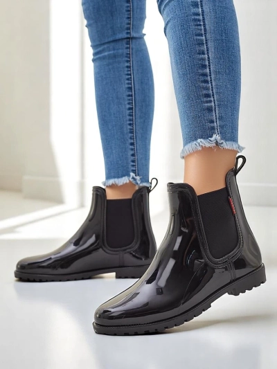 Royalfashion Women's Lacquered Rain Boots Rissma