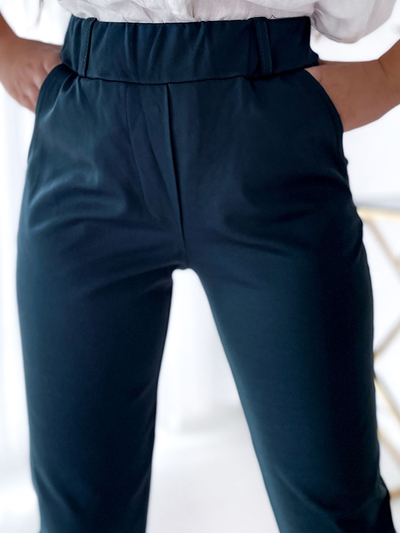 Royalfashion Naiste treggings püksid tumerohelised