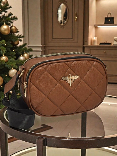 Naiste väike tepitud ökonahast käekott Connere