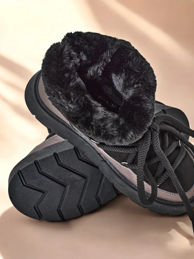 Royalfashion Kvinner's lace-up snø støvler Iniuc