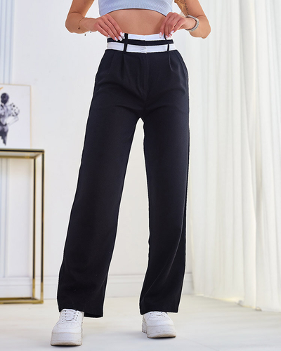 Royalfashion Women's wide fabric pants