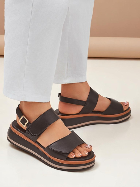 Royal Fashion Women's Thick-Soled Tulip Sandals