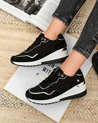 Royalfashion Women's sporty sneakers on a Lololi heel